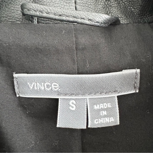 Vince Leather Scuba Jacket S Black - Picture 5 of 11